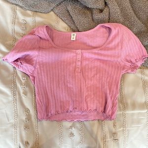 Pink Crop Top